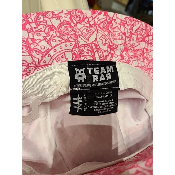 RAR Hard To Find ...RAR Unisex Logo Bucket Hat Cap Cappy - Pink main image 4